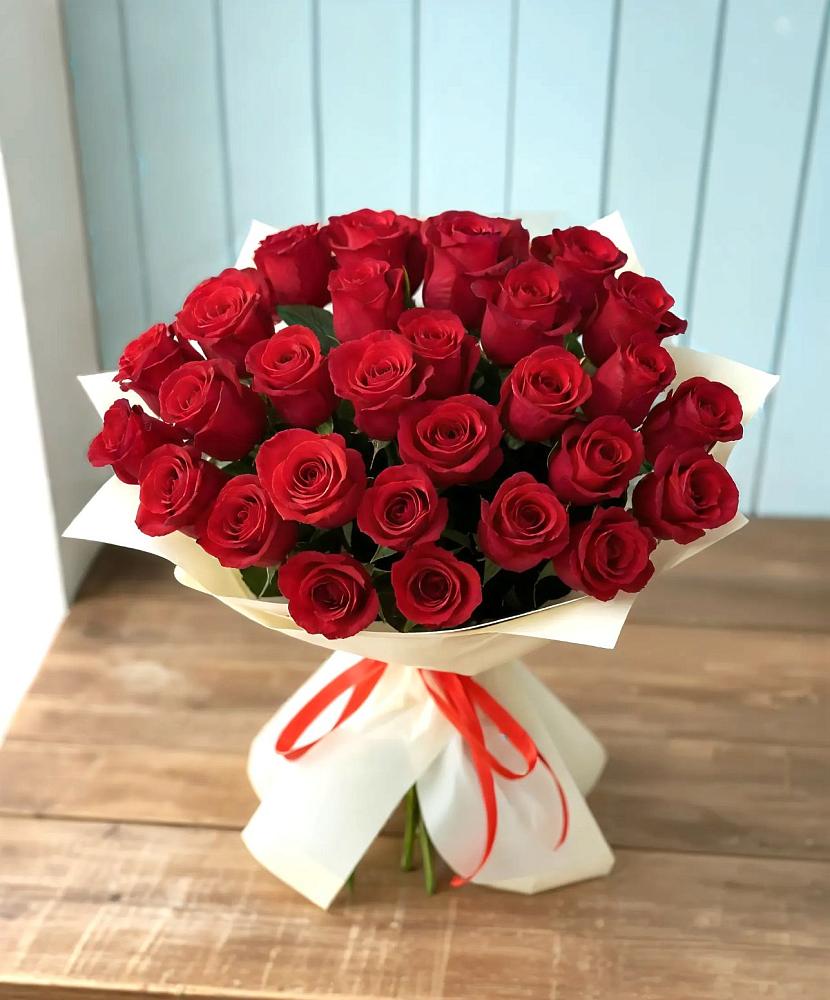 Букет 29 Красных роз в Городовиковске