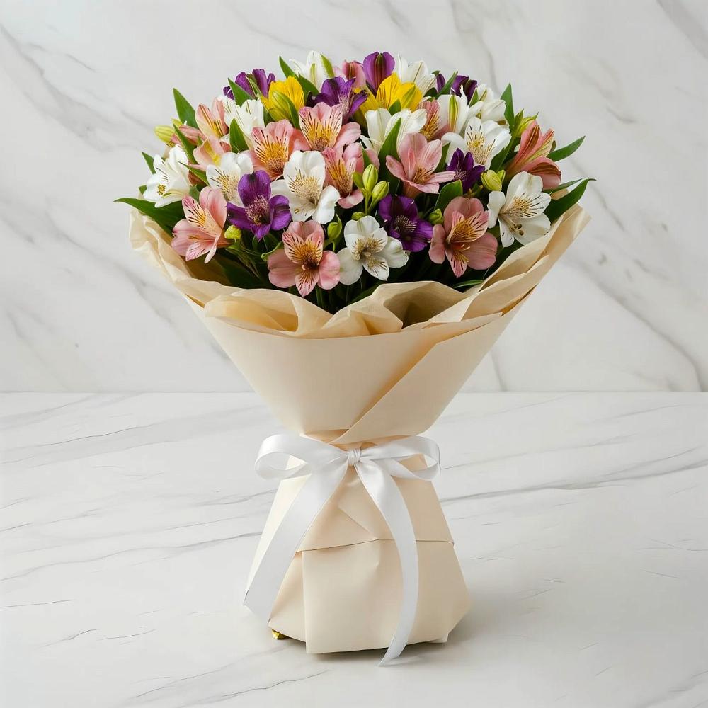 Букет цветов из: Альстромерии в Городовиковске