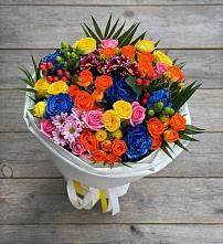 Букет цветов из:  Розы и Хризантемы в Городовиковске