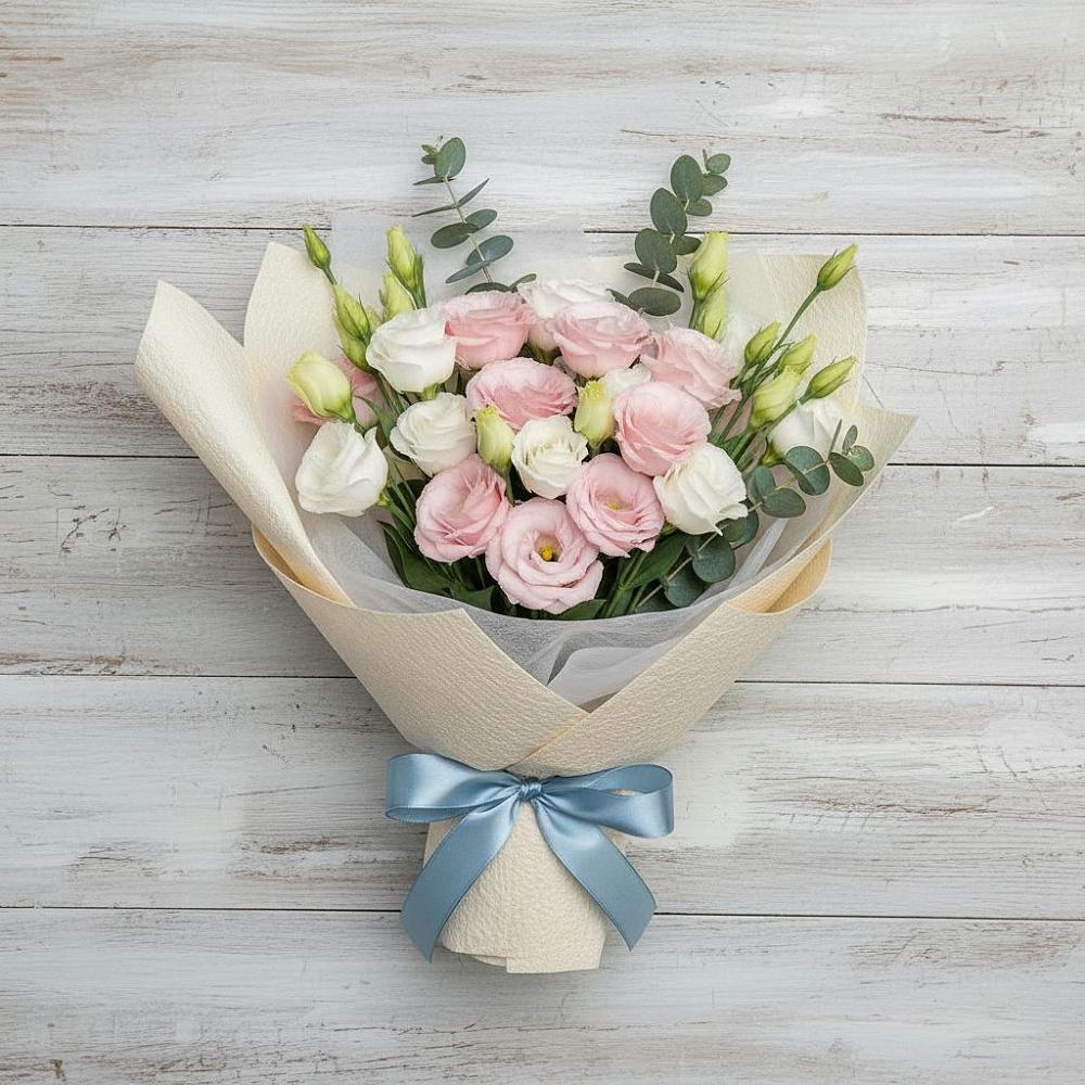 Букет цветов из: Лизиантусы в Городовиковске